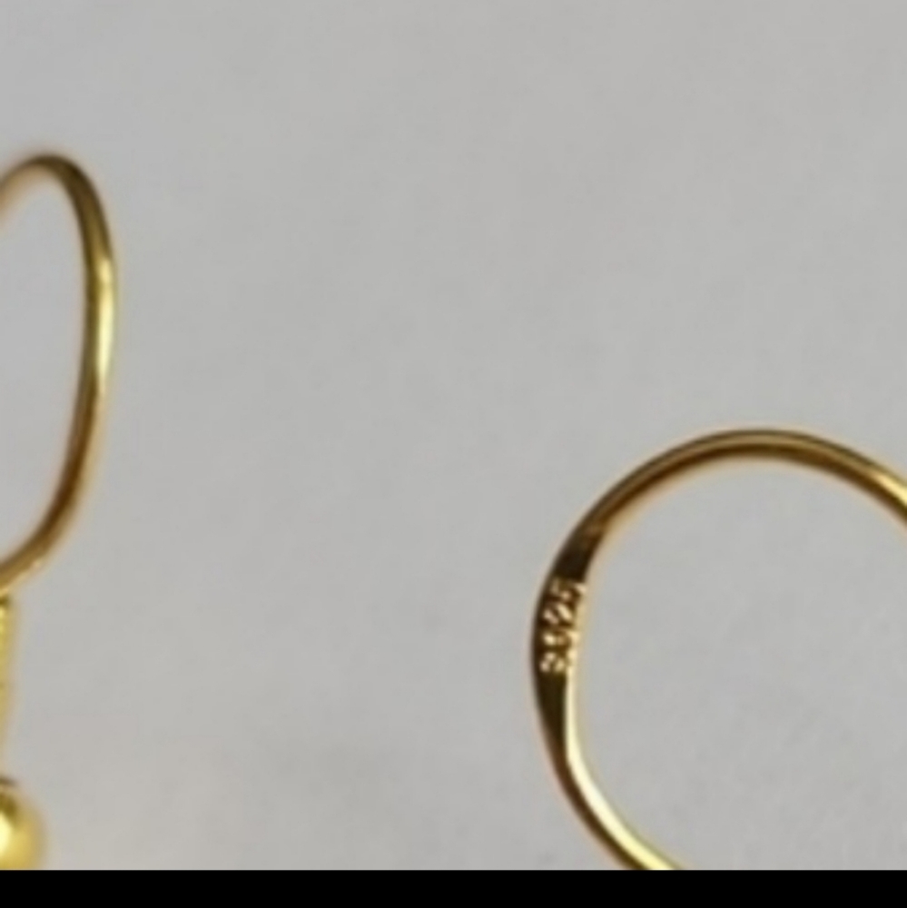 ⚫️925 Sterling HOT SELLER Star  925 Sterling Hook Gold - Picture 4 of 5
